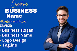 create business name logo design and slogan for your website