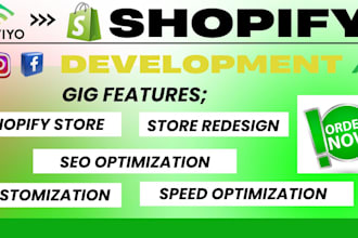 design, redesign, update shopify dropshipping store speed shopify wix website