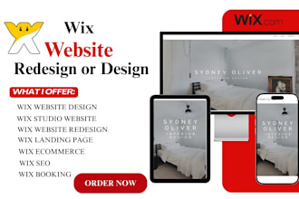 design wix website redesign  wix design wix website landing page redesign