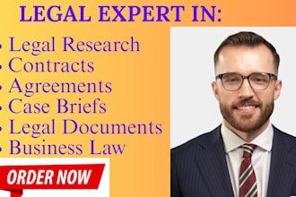 assist with case briefs, legal research, business law and all other legal tasks