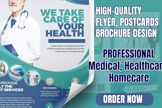 design high converting medical dental healthcare flyers and social media ads
