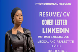 build 24hrs resume writing for federal US job with ats healthcare resume