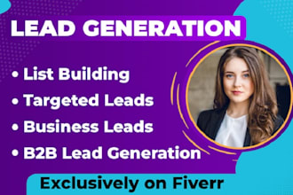 do b2b lead generation, prospect list, linkedin, and email list building