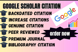 increase google scholar citation, backdate citation on researchgate