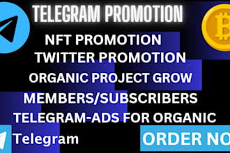 crypto telegram promotion, crypto telegram marketing, telegram subscriber