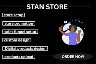 do stan store digital product design, setup, etsy digital product SEO