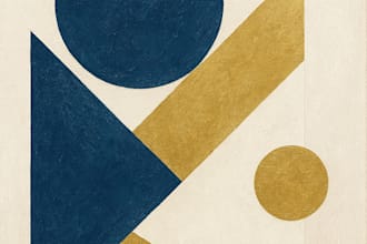 create custom geometric abstract art personalized to your preferences