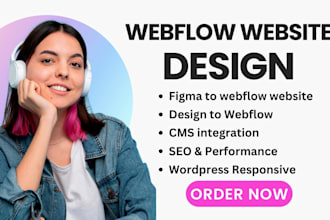 build a stunning website with webflow or framer, figma to framer webflow website