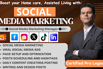 home care assisted living nursing social media marketing manager content creator