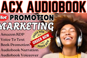 narrate acx audiobook, audiobook promotion acx audible book marketing boost sale