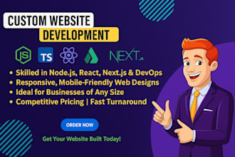 develop custom modern full stack web apps