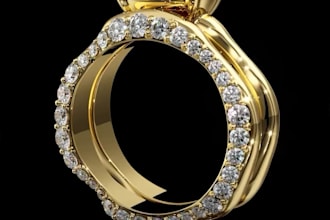 make 3d cad jewelry animation, 3d jewelry animation, jewelry design, 3d jewelry