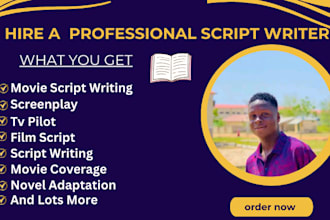 write script writing movie script screenplay tv series script editing youtube