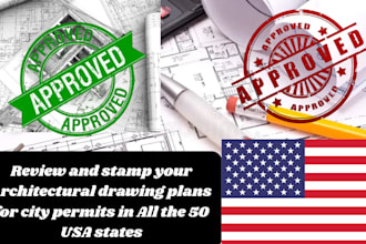 do licensed architect oklahoma, missouri, new mexico pe stamp for city permit