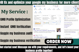 setup google my business, fix suspended gmb listing, maps citation for local seo