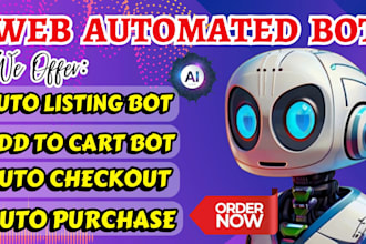 build auto checkout bot, scalping bot, auto purchase bot, auto buying bot