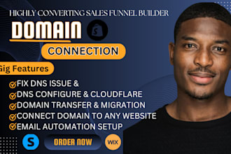 connect and fix your domain dns to shopify wix systeme io squarespace godaddy