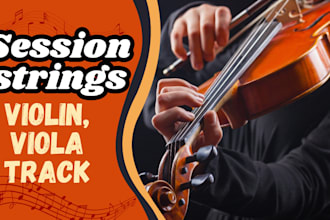 record violin, viola, banjo, fiddle, orchestral string for your song