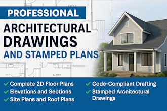 draw architectural stamp drawings framing foundation plans fire sprinkler design