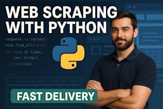 do python web scraping, data mining from any website