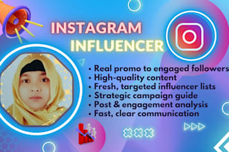 be your instagram influencer to promote your brand and drive real engagement