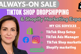 setup tiktok shop dropshipping, tiktok shop, tiktok ads, shopify marketing