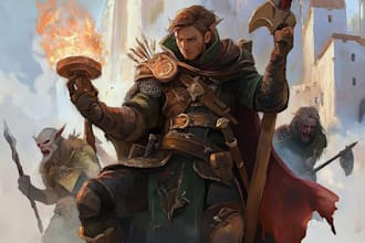 draw your custom dnd dungeons and dragons character