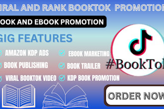 do viral booktok video, tiktok book promotion, KDP marketing and amazon KDP ads