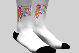 do design cgi 3d socks, textile, 3d glove design, baseball glove, sportswear