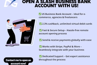 open slash bank account