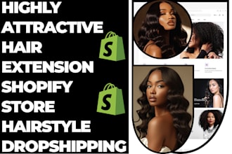 do 7 figure hair extension dropshipping hairstyle shopify store hair website