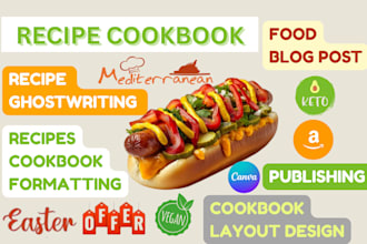 cookbook ghostwriter cook book recipe writer keto vegan recipe food meal writing