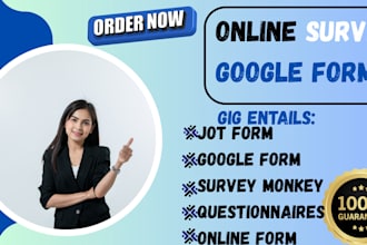 fill your online  survey with any respondent of your choice with google form