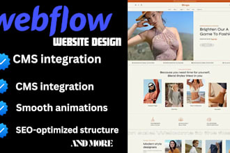 develop, design, redesign update webflow website, figma to webflow expert