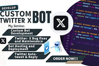 custom twitter x bot, x automation ai agent, tweet bots openai mass dm bot