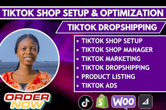 set up tiktok shop tiktok ads manager dropshipping marketing product listing