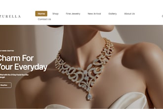 design jewelry website jewelry store fashion store shopify website dropshipping