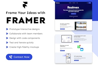 design or develop framer website, figma to framer expert