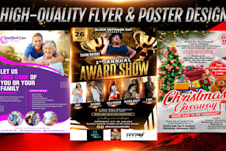 design pro flyer, poster, business or brochure in 24 hours