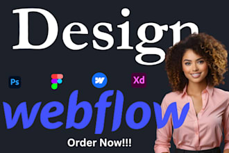 design a responsive webflow website with expert web development