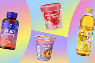 design food label packaging pouch supplement sauce label bag amazon product