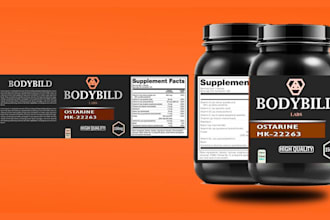 do professional product label design and supplement label design