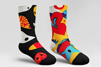 draw a unique socks design