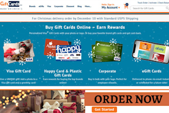 design profitable gift card shopify store trading card website gift card website