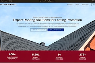 build roofing website, plumbing ,hvac ,construction, handyman wordpress website