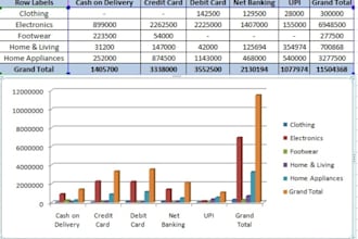 do data entry, pivot tables and analyze data