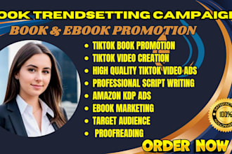 viral rank booktok promotion amazon kdp ads seo video ebook advertising tiktok