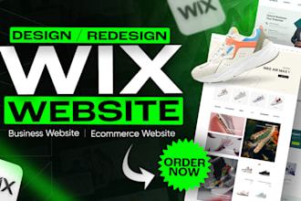 design and redesign wix website or wix ecommerce and wix website development