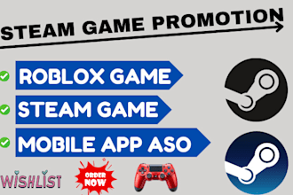 do organic promotion to your steam game to increase players and wishlist