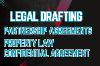 online lawyer to draft legal terms property partnership confidential agreement